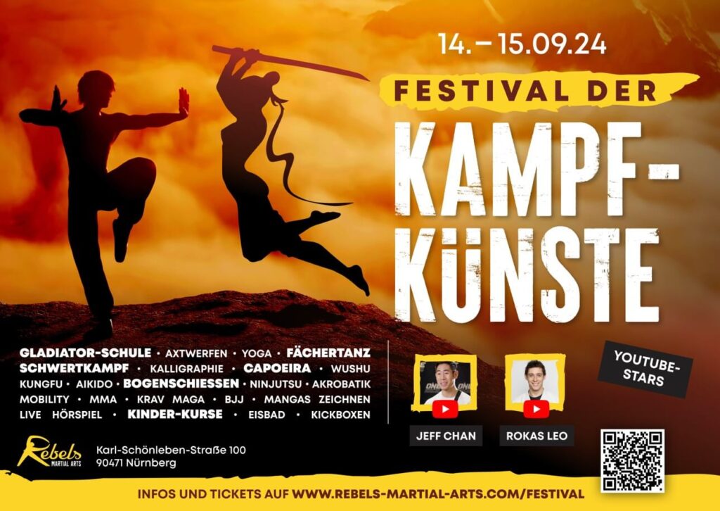 Kampfkunstfestival in Nürnberg 14.-15. September